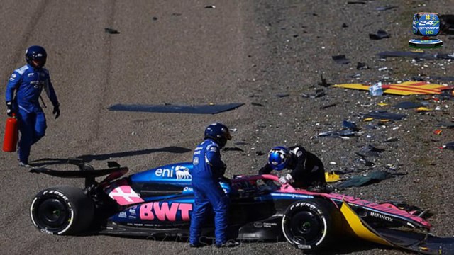 Formula One Rookie Suffers 'Big Crash' in Practice at Japanese Grand Prix as Trackside Fires Spark Chaos