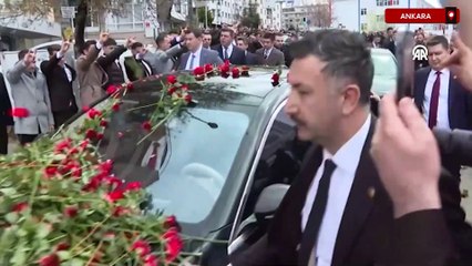 Devlet Bahçeli'ye MHP Genel Merkezi'nde karşılama