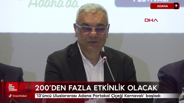 '13'üncü Uluslararası Adana Portakal Çiçeği Karnavalı' başladı