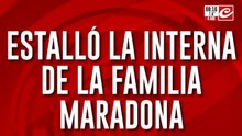 Gritos y escándalo en pleno juicio: estalló la interna entre la familia Maradona