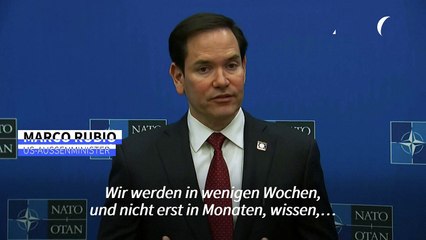 Rubio: "In wenigen Wochen wissen wir, ob Putin es ernst meint"