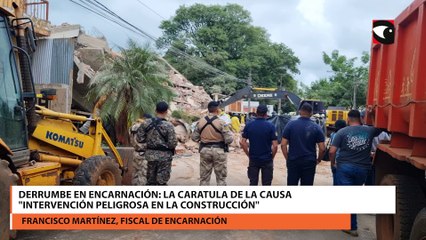 Derrumbe en Encarnaciòn La caratula de la causa intervención peligrosa en la construcción