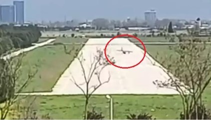 Bursa’da uçağın pervanesi iniş sırasında piste çarptı: 2 yaralı