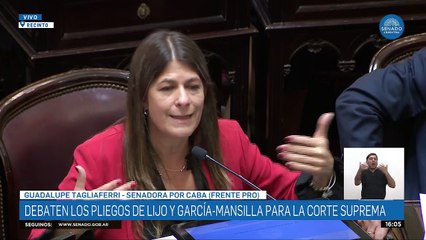 Guadalupe Tagliaferri: "Me resulta inadmisible acompañar una Corte sin mujeres"