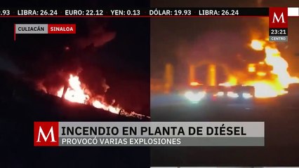 Incendio de gran magnitud consume planta de diésel al sur de Culiacán; no hay lesionados