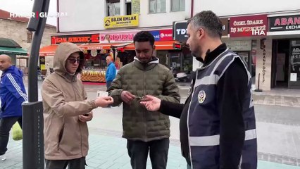 Bolu'da yabancı uyruklu vatandaşlar denetlendi