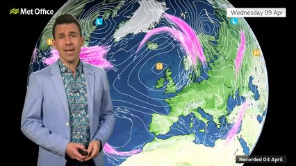 Met Office 14 day weather outlook 04/04/2025