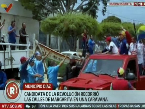 Pueblo de Nueva Esparta recorre las calles en apoyo a la candidata por el GPPSB Marisel Velásquez