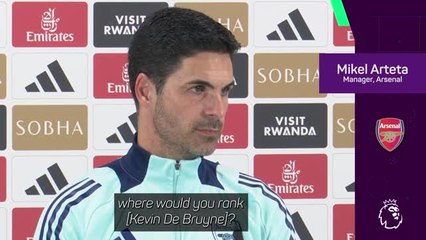 De Bruyne one of the best in Premier League history - Arteta