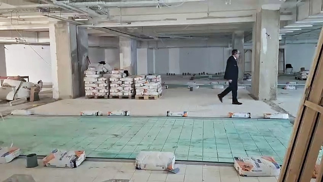 Le chantier des Galeries Lafayettes à Nîmes