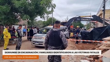 Los fiscales comenzaron a investigar las causas del derrumbe del edificio en Encarnación