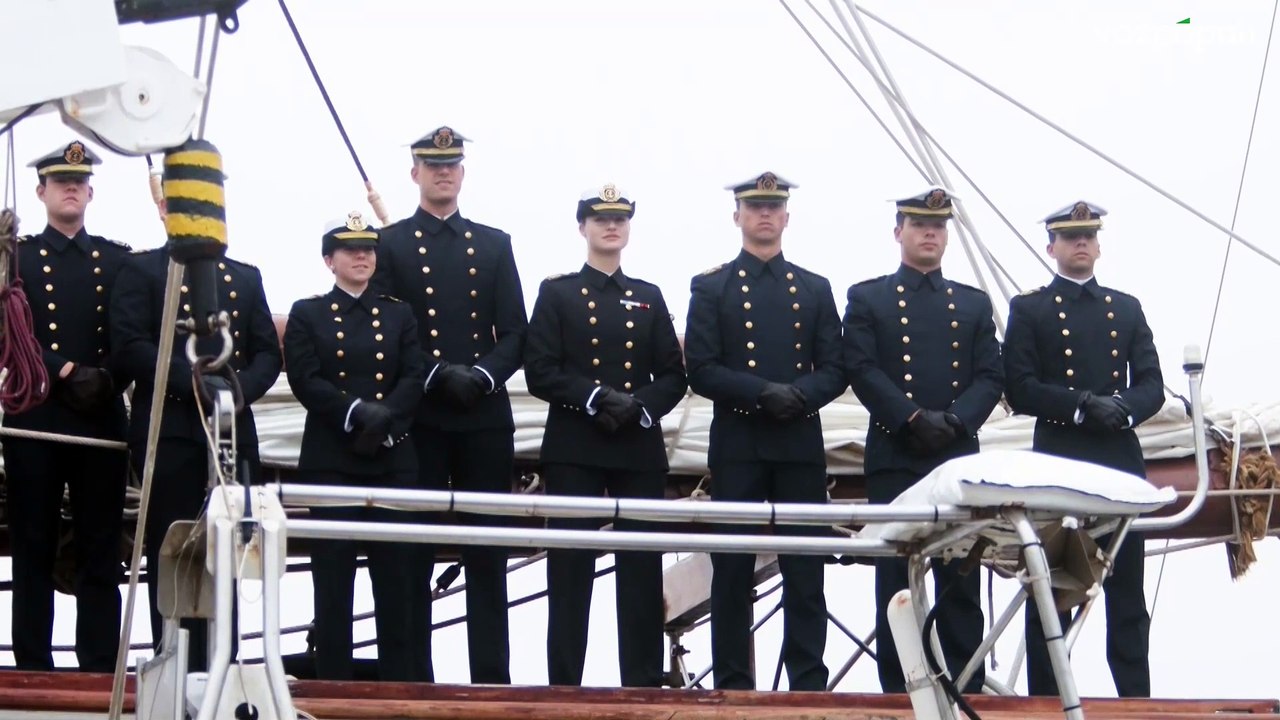 El buque escuela Juan Sebastián de Elcano llega a Valparaíso con la princesa Leonor a bordo