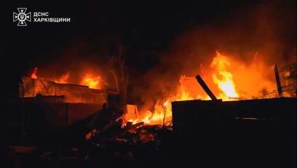 Battle to save homes as Russian drone strike on Kharkiv leaves 4 dead