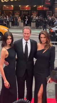 Kaia Gerber Enjoys Family Night Out with Mom Cindy Crawford and Dad Rande in Coordinating Glamorous Looks