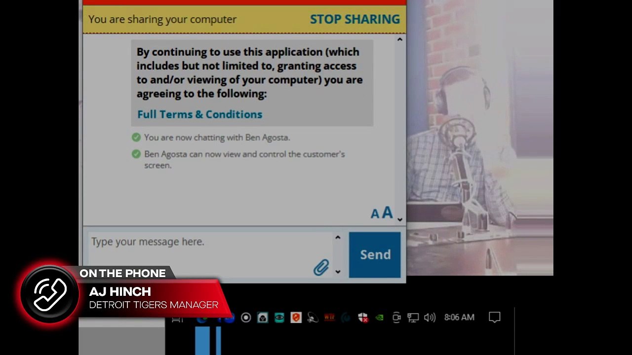 Interview with Tigers Manager A.J. Hinch on Opening Day!