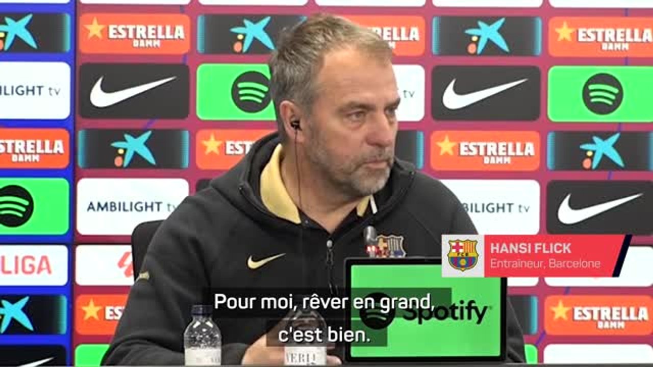 Barcelone - Flick sur le triplé : "Il ne s'agit pas simplement de rêver..."