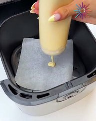 Perfect pancakes made easy in the air fryer! 🥞🤤