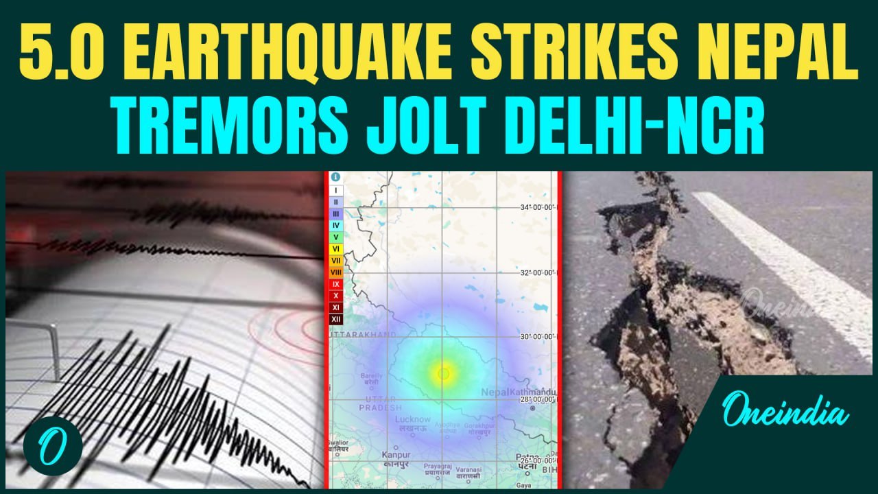 5.0-Magnitude Earthquake Strikes Nepal Days After Myanmar Quake, Tremors Jolt Delhi-NCR Region