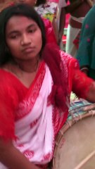 The girl was playing beautifully, but the music ended.