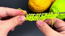 Looks great and can be knitted in 5 minutes! - Sieht toll aus und kann in 5 Minuten gestrickt werden!