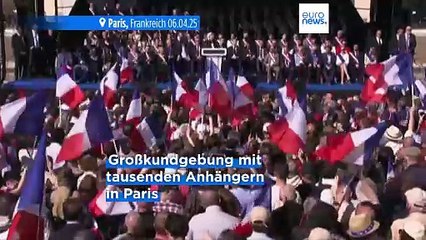 Le Pen bei Kundgebung über Unwählbarkeits-Urteil: "Ich werde nichts aufgeben"