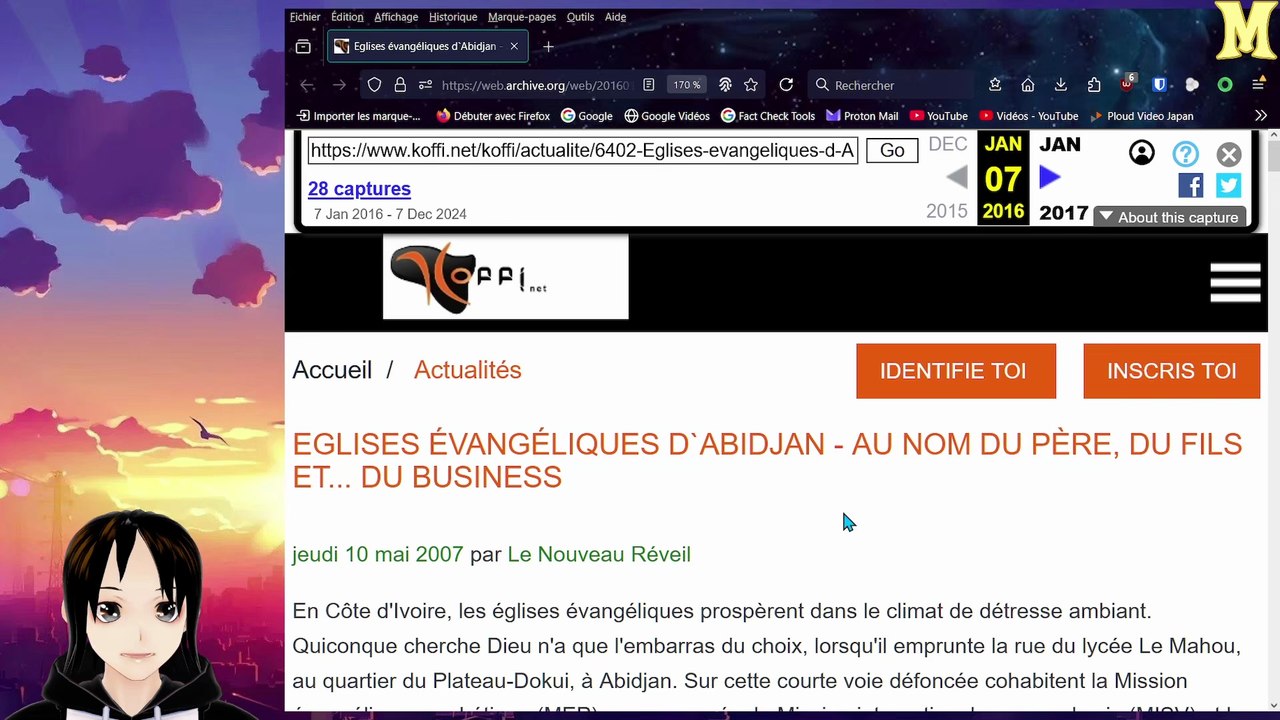 Lecture - Eglises évangéliques d`Abidjan - Au nom du père, du fils et... du business - Koffi