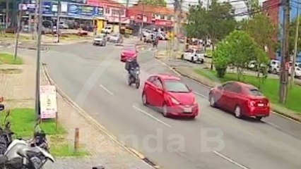 Motorista na contramão provoca acidente no Fazendinha