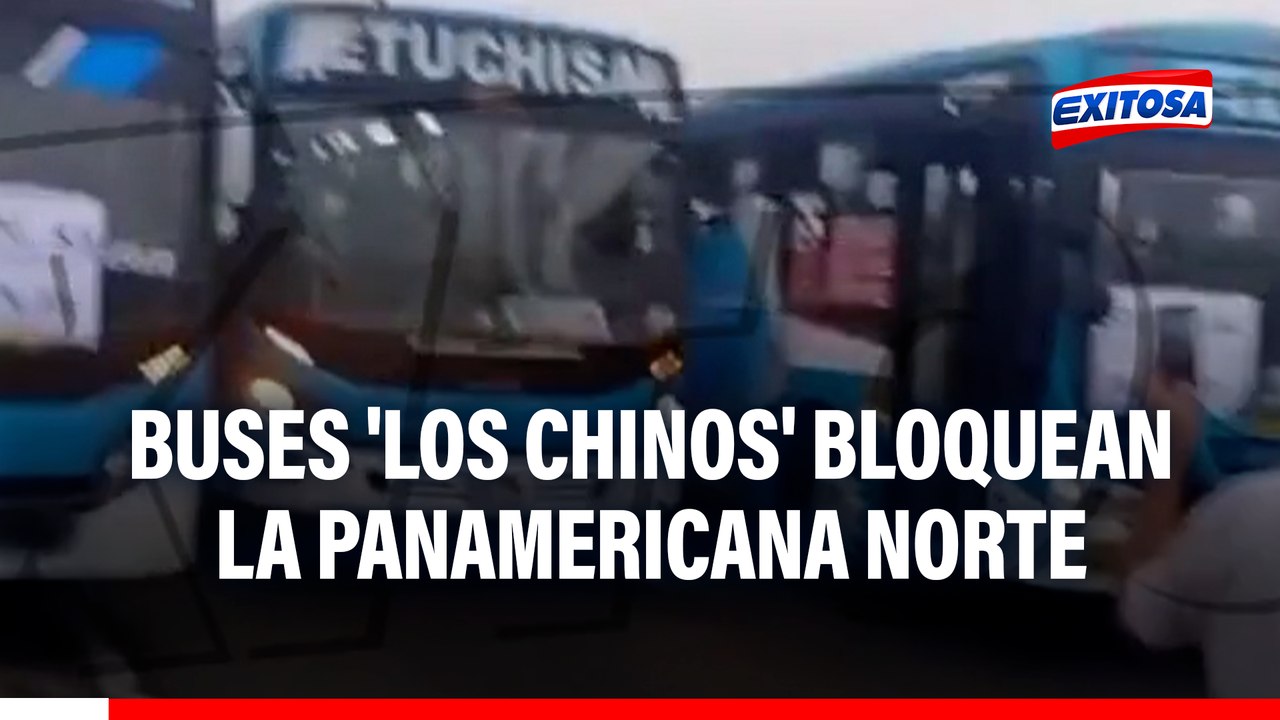 🔴🔵 Paro en Puente Piedra: Buses 'Los Chinos' bloquean la Panamericana Norte a la altura de paradero Pro