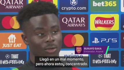 Saka: "No podría haber pedido volver en un mejor momento"
