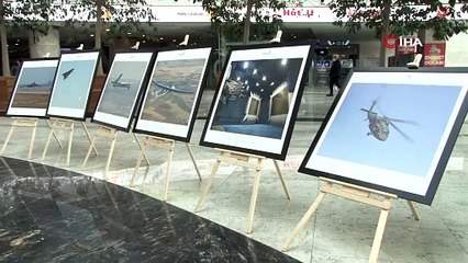 TUSAŞ’ın yerli ve milli ürünlerinin fotoğrafları Ankara Yüksek Hızlı Tren Garında sergileniyor
