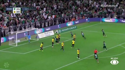 GOL DO AL AHLI! Brasileiro Ibañez abre o placar de cabeça contra o Al Ittihad