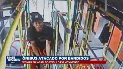 Veja como foi a ação de assaltantes que fez passageiros saltarem de ônibus no RJ