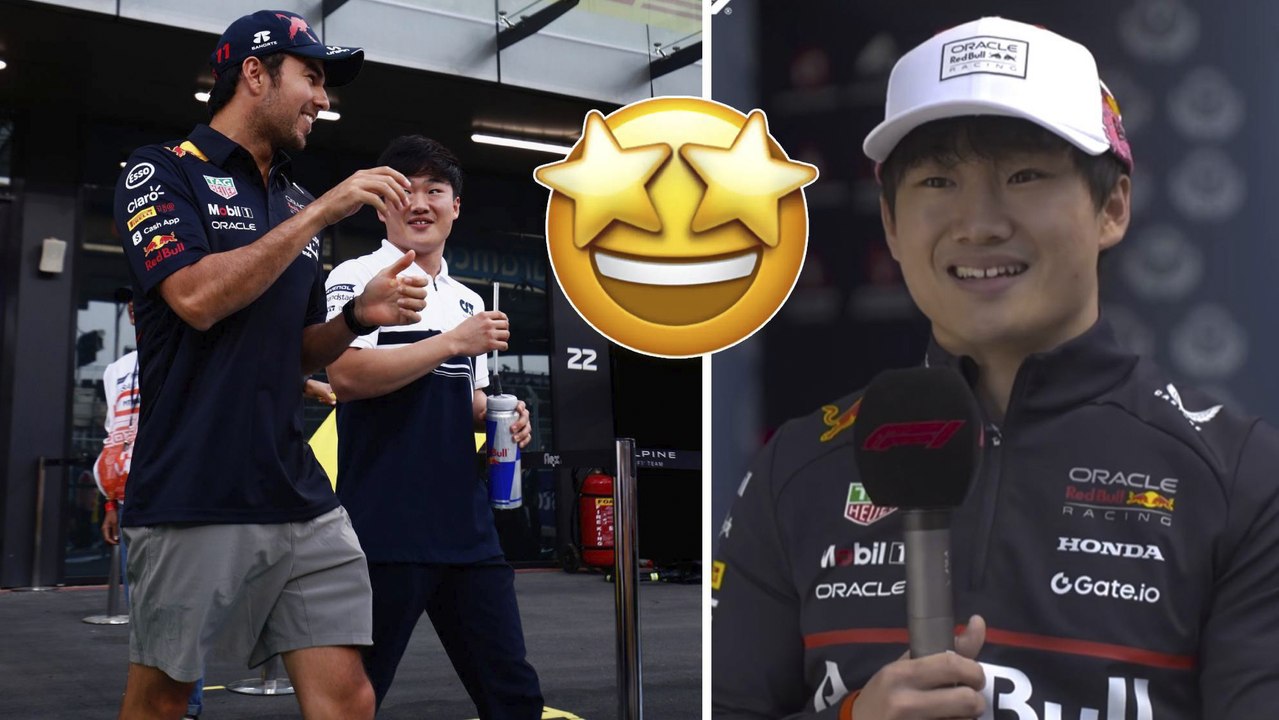 Checo Pérez ha sido un gran apoyo para Yuki Tsunoda, reconoce el piloto japonés