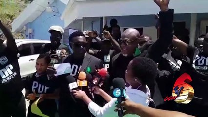 PDP CANDIDATES IN TOBAGO FILE NOMINATION PAPERS