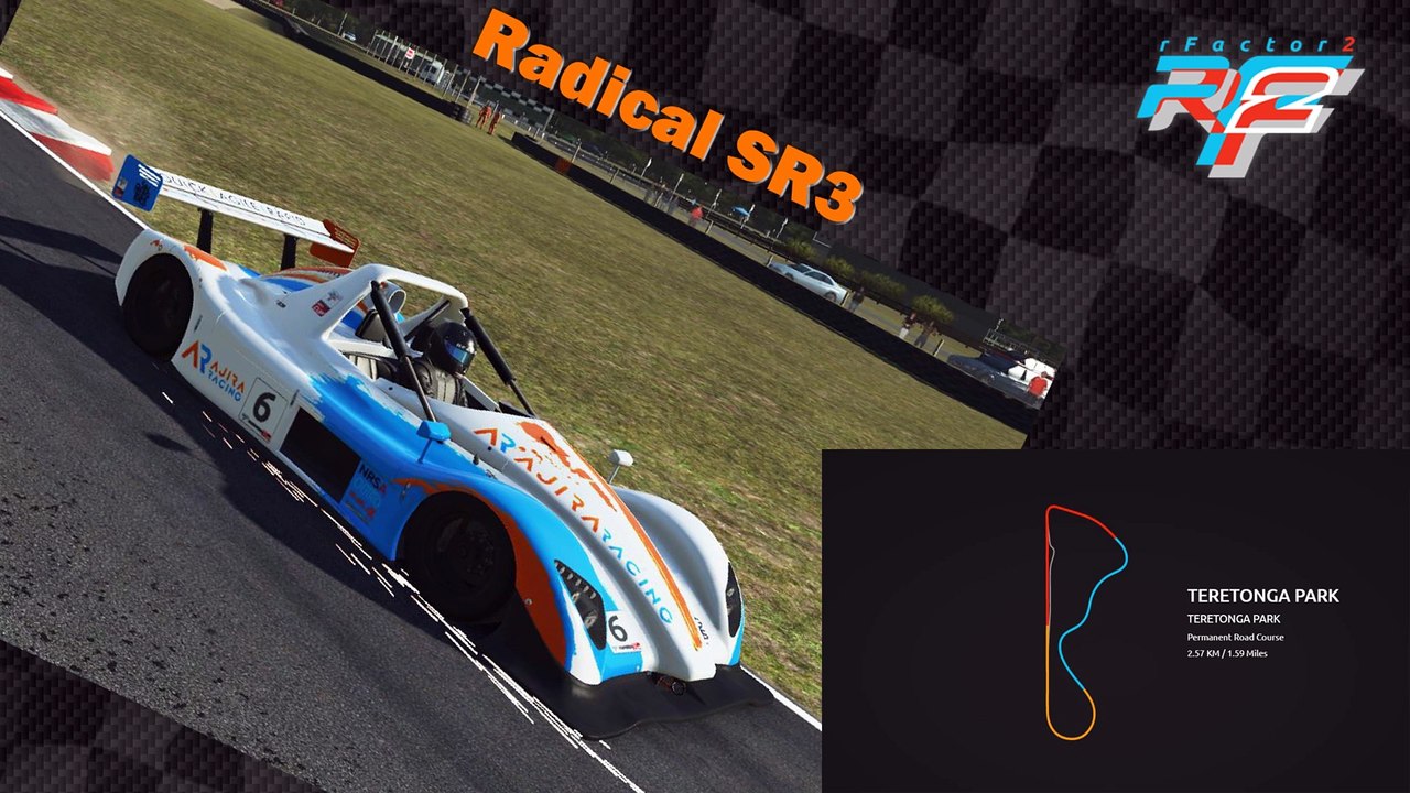 Tour de piste à Teretonga en Radical SR3 sur Rfactor 2