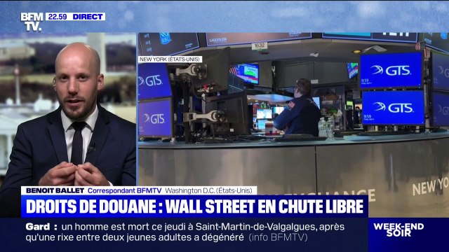 Droits de douane: Wall Street dégringole de près de 6% à la clôture