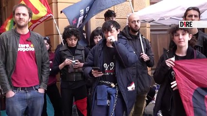 Bologna - SCUOLA. IN CATENE CONTRO "MISURE DRACONIANE" PER STUDENTI MINGHETTI (04.04.25)