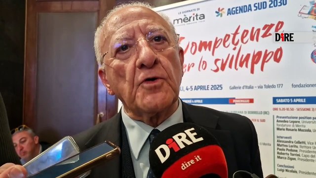 Napoli - LAVORO. DE LUCA: DIFFICILE TROVARE PERSONALE, SOFFERENZA ANCHE PER CANTIERI (04.04.25)