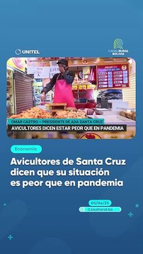 Avicultores de Santa Cruz dicen que su situación es peor que en pandemia