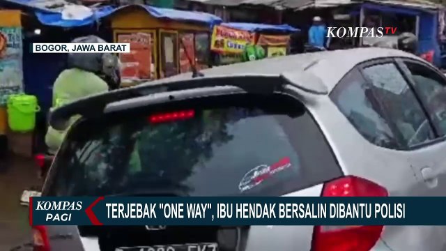 Detik-detik Ibu Hamil Terjebak One Way di Bogor Hendak Melahirkan Dikawal Polisi