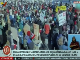 Organizaciones sociales de EE.UU. protestarán contra las políticas implementadas por Donald Trump