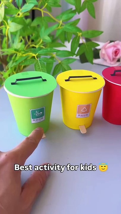 Mini Trash Bin Craft: Teaching Kids Clean Habits with Creativity!