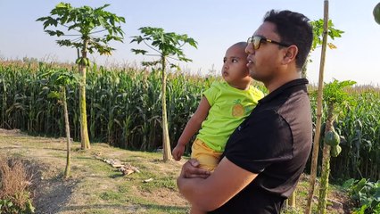 প্রকৃতির মাঝে পুকুড়পাড়ে এক স্বচ্ছ দুপুরে ধুনট বাইপাস