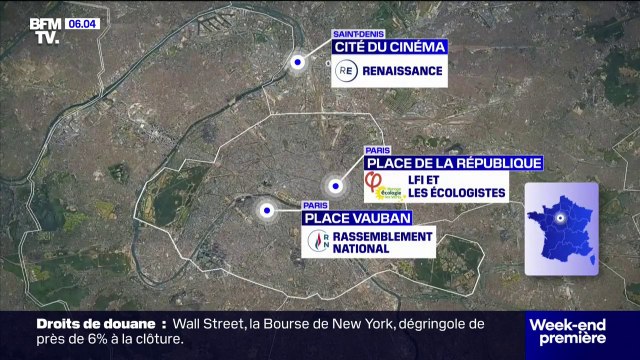 Meetings à Paris: un match à distance entre le Rassemblement national, Renaissance et la gauche ce dimanche