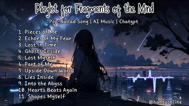 Playlist for Fragments of The Mind | Pop-Ballad Song | AI Music | Chatgpt | English Song
