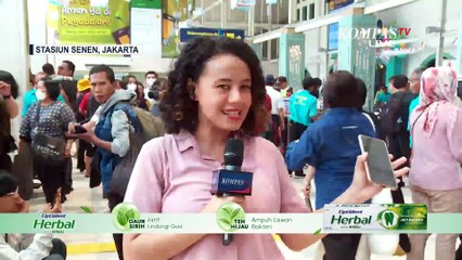 [FULL] Pantauan Stasiun Senen Memasuki Arus Balik Lebaran 2025 per Sabtu 5 April 2025