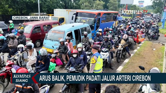 [FULL] Masuk Arus Balik, Jalur Arteri Simpang Pemuda Cirebon Terpantau Padat per Sabtu 5 April 2025