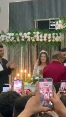 Abdülkerim Bardakçı, eşi ile birlikte bir düğünde nikah şahidi oldu
