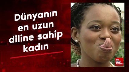 Dünyanın en uzun diline sahip kadın