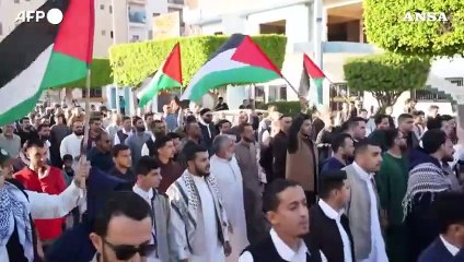 Libia, una manifestazione pro Palestina